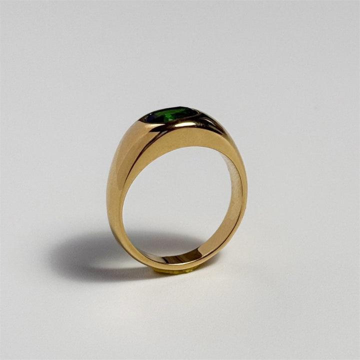Green Garnet Ring