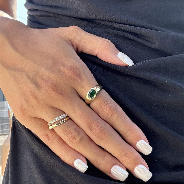 Green Garnet Ring