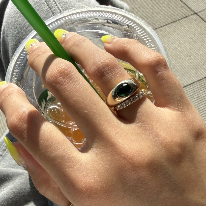 Green Garnet Ring