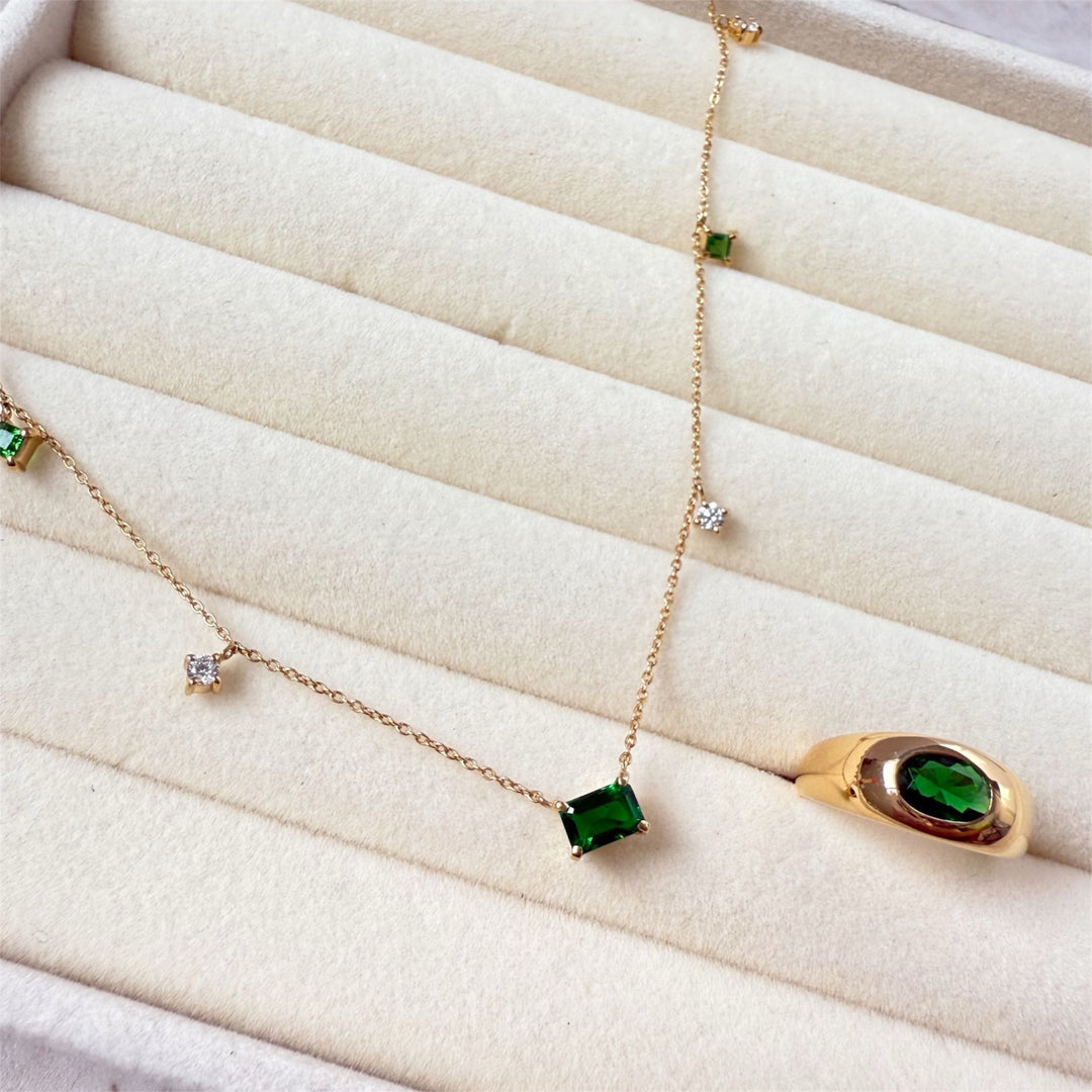 Green Garnet Ring