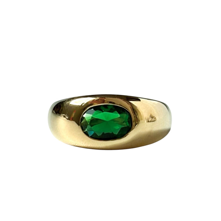 Green Garnet Ring