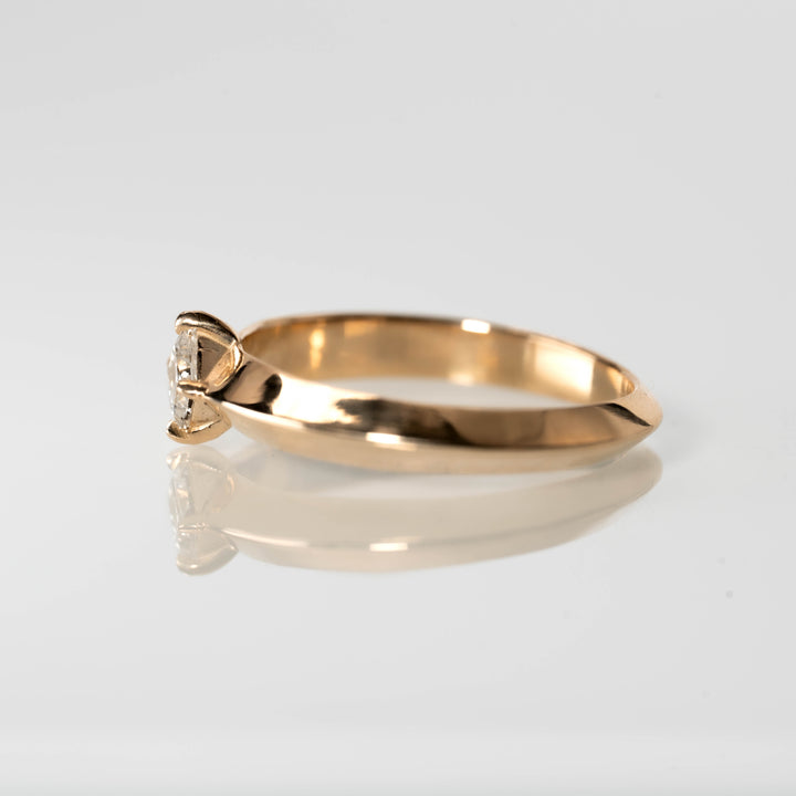 Prism Solitaire Ring -【Natural Diamond】