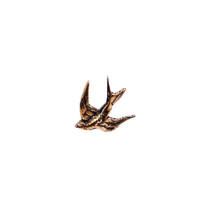 Swallow 14K Gold Stud