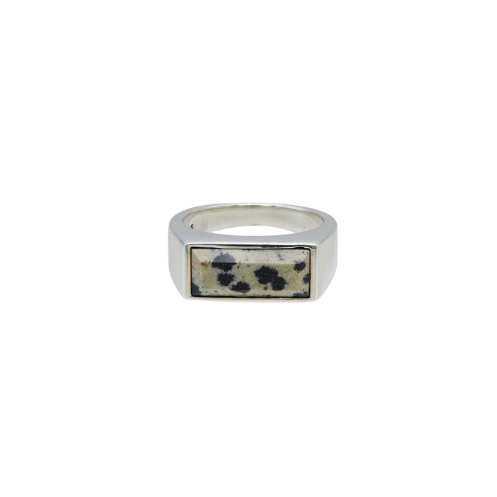 Dalmatian jasper Ring
