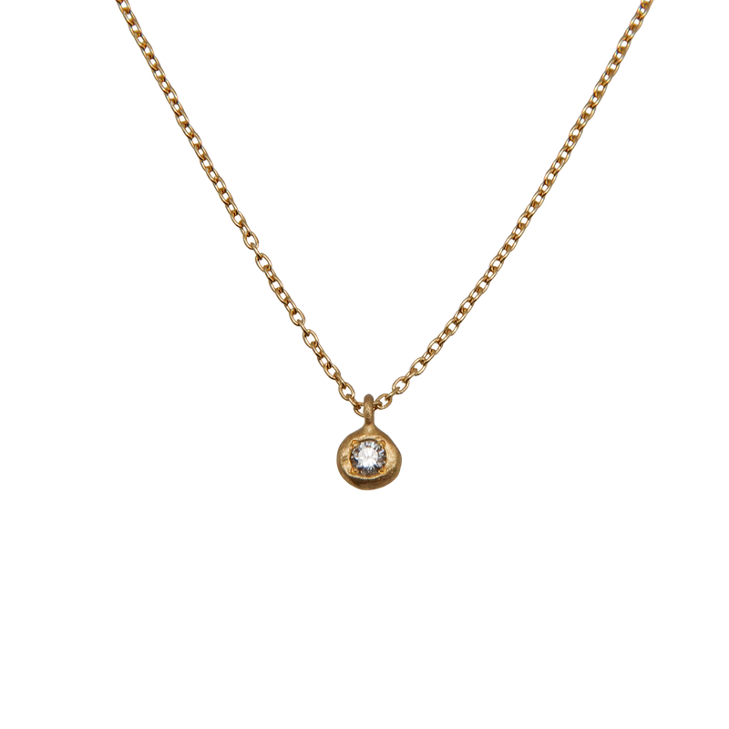 Drop Necklace 2mm Diamond