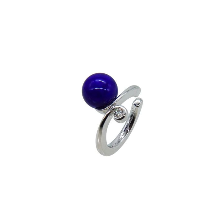 Silver Lapislazuli earcuff SMG3LDイヤーカフ.ラピスラズリ.ダイヤモンド