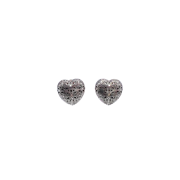 Kallisto tiny heart stud earrings in sterling silver_E1035S