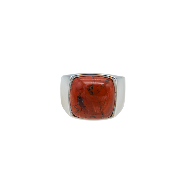 Red jasper Signet Ring