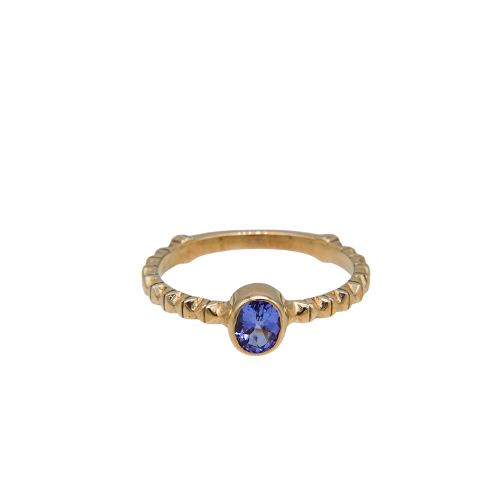 K10タンザナイトフィレンツェ彫りリング 13号