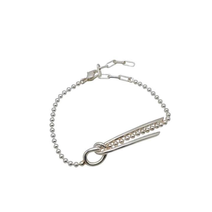 THREADS Silver Bow Tie Bracelet