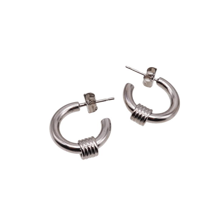 CARRIE EARRINGS PALLADIUM