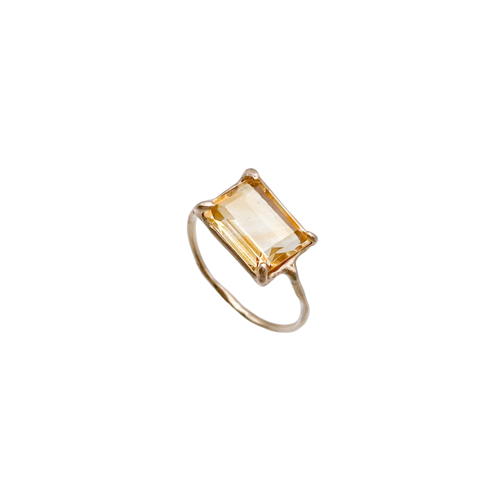 bi-color citrine ring (#13)