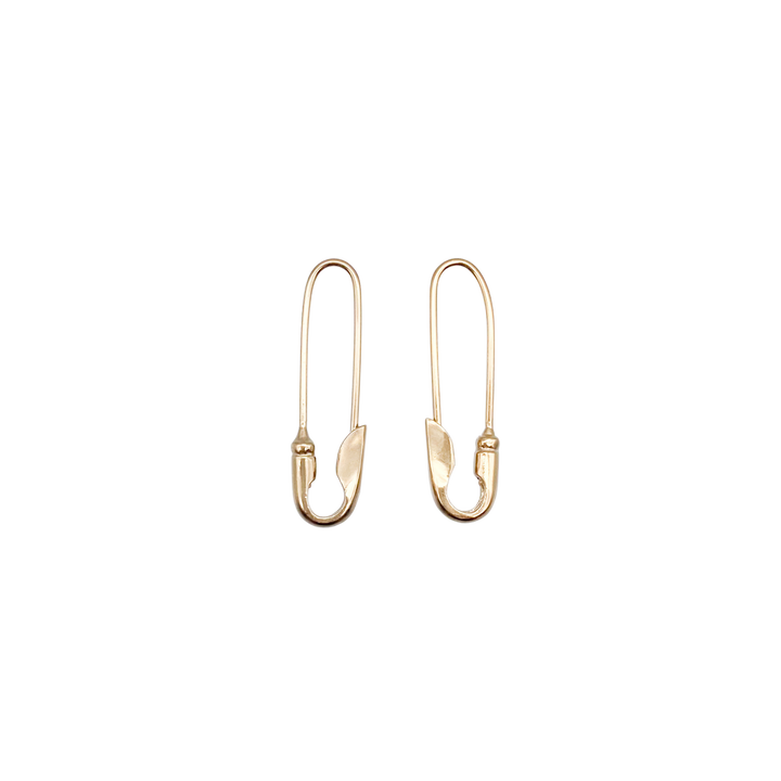 SMALL SAFETY PIN EARRINGS