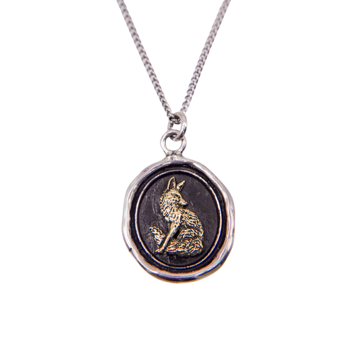 Trust in Yourself 14K Gold On Silver Talisman