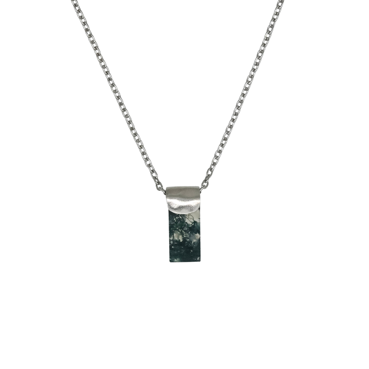 HASAMU necklace gemstone square