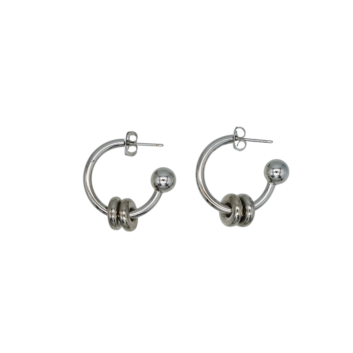 ALAN EARRINGS (Palladium)