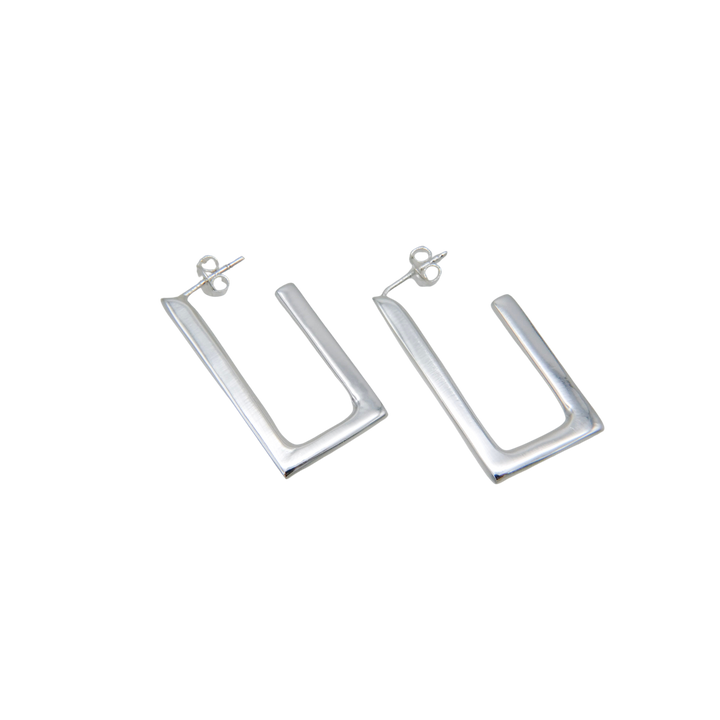 rectangular frame earrings (pierce)[FLDEP3]