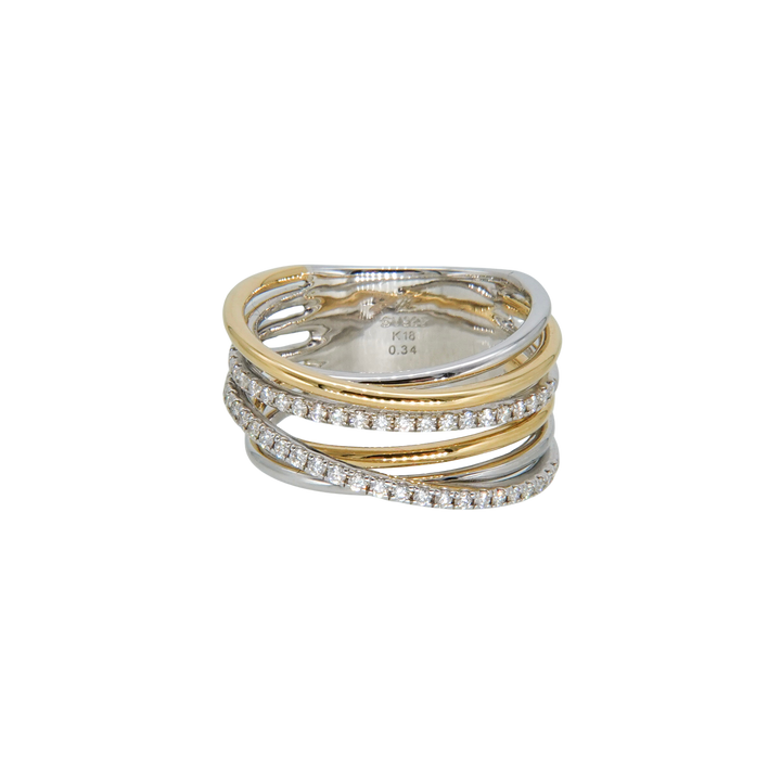 K18+Silver ring CMR8 コンビリング