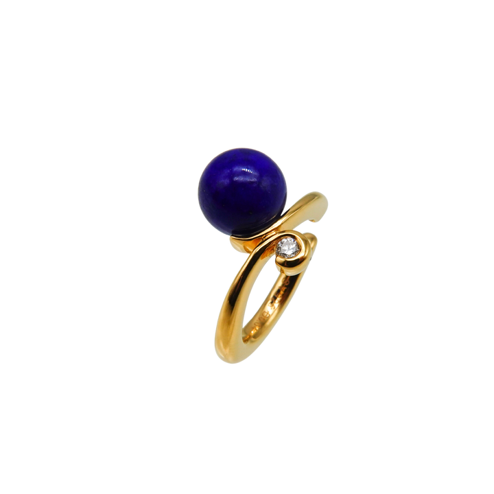 Gold Lapislazuli earcuff GMG3LDイヤーカフ.ラピスラズリ.ダイヤモンド