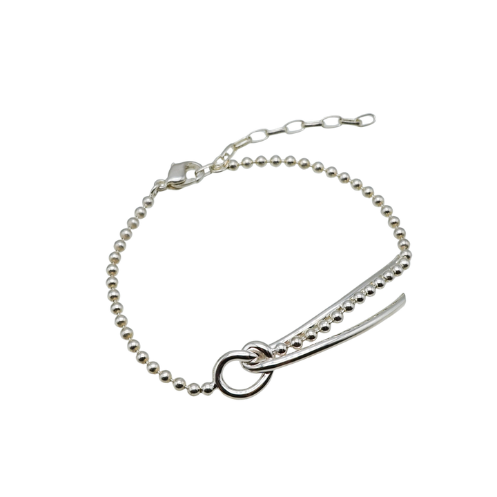 THREADS Silver Bow Tie Bracelet