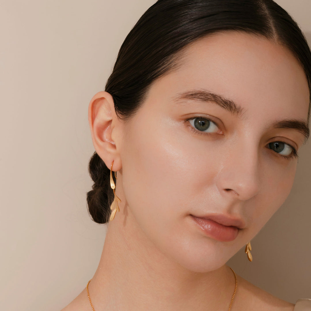 Gold pierced earrings ピアス GMA22