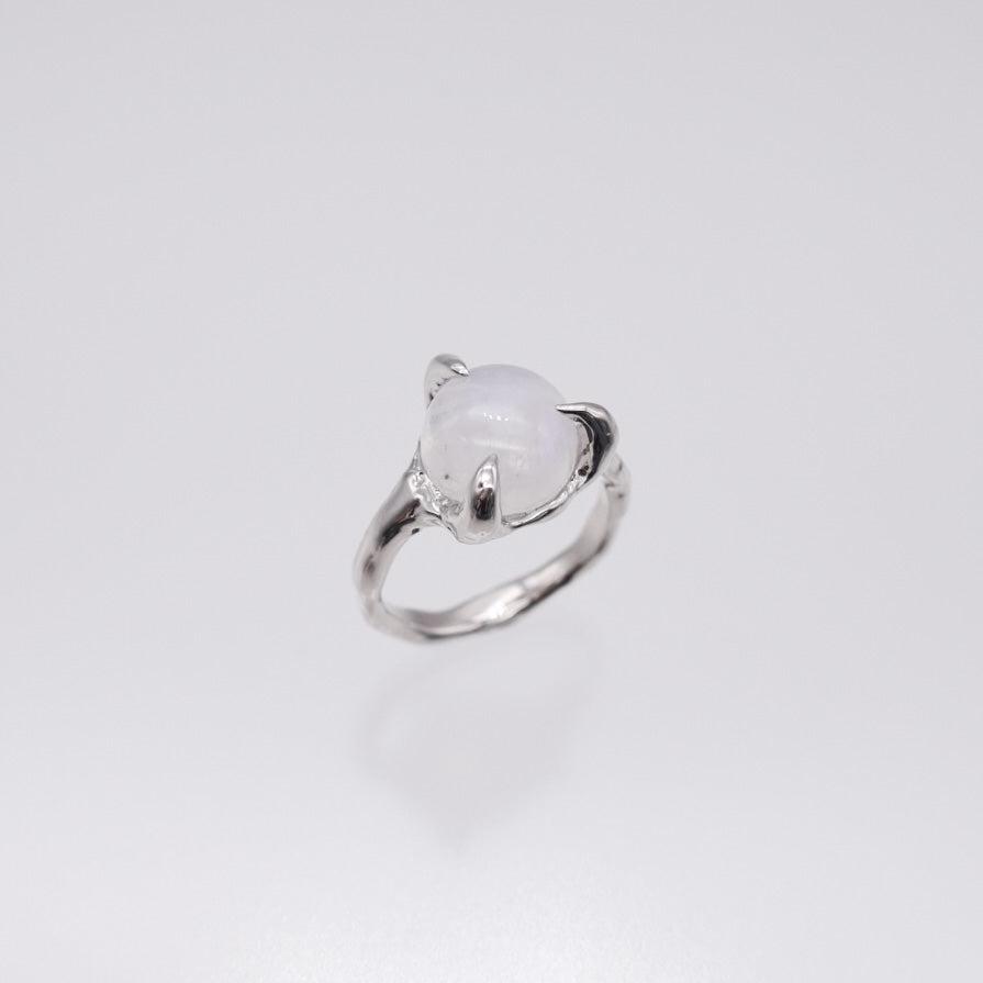 [custom] round stone ring 10x10