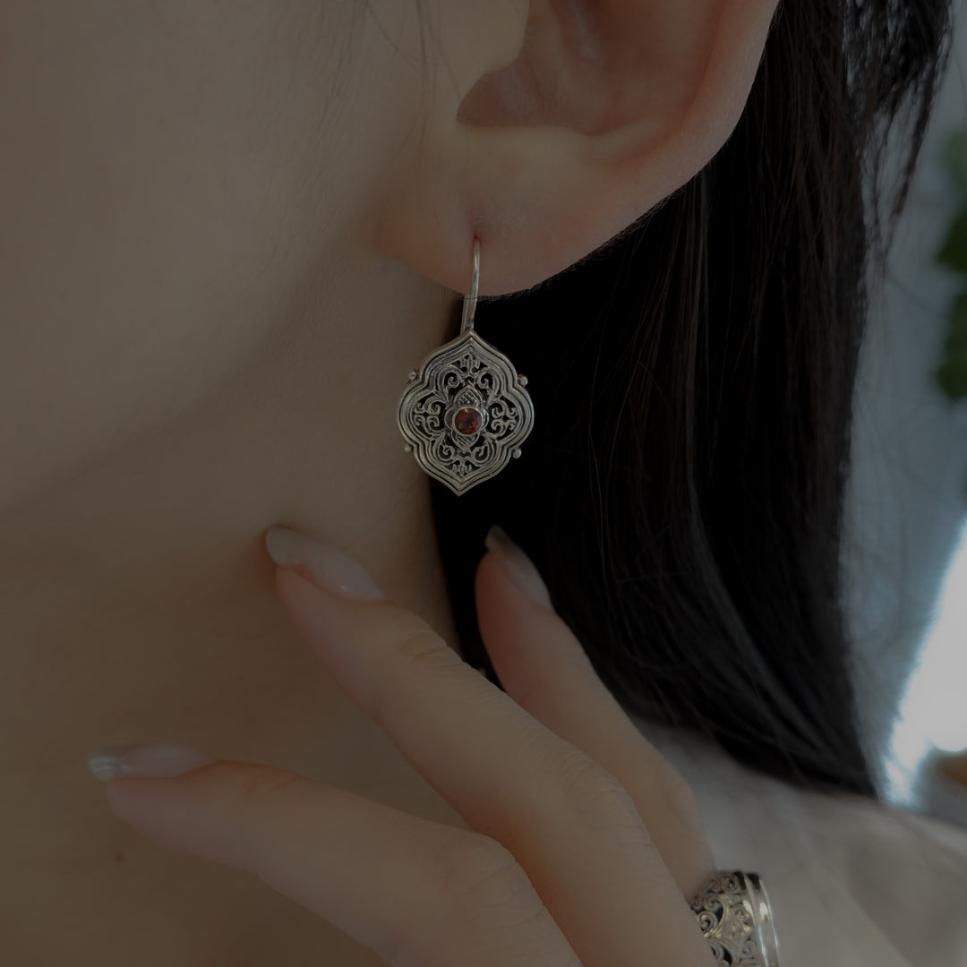 Byzantine earrings in sterling silver_1360