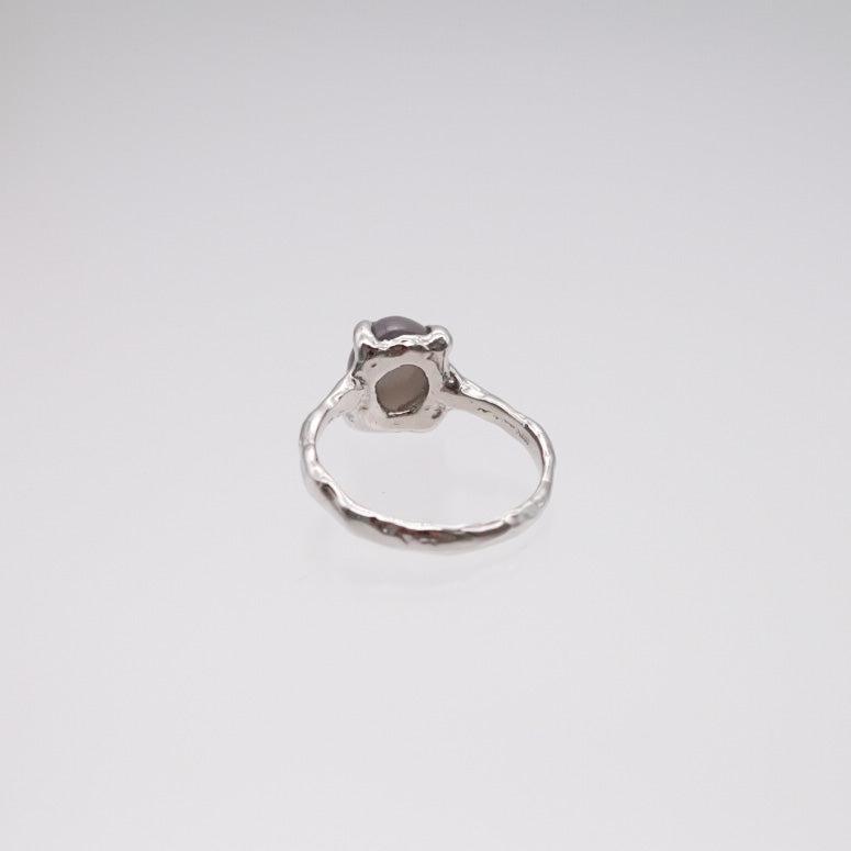 [custom] primitive oval stone ring 10x8