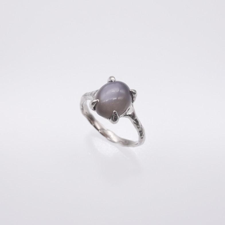 [custom] primitive oval stone ring 10x8