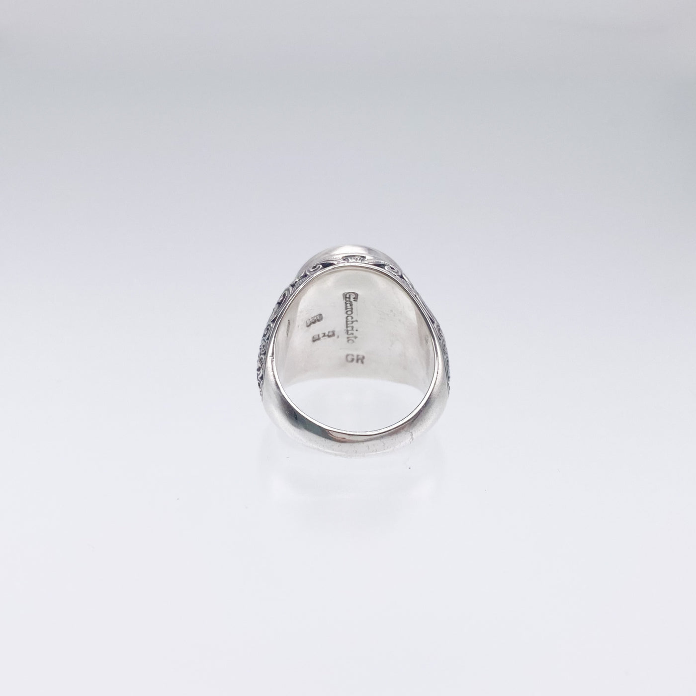 Mediterranean oval shape Ring in Sterling Silver_20104