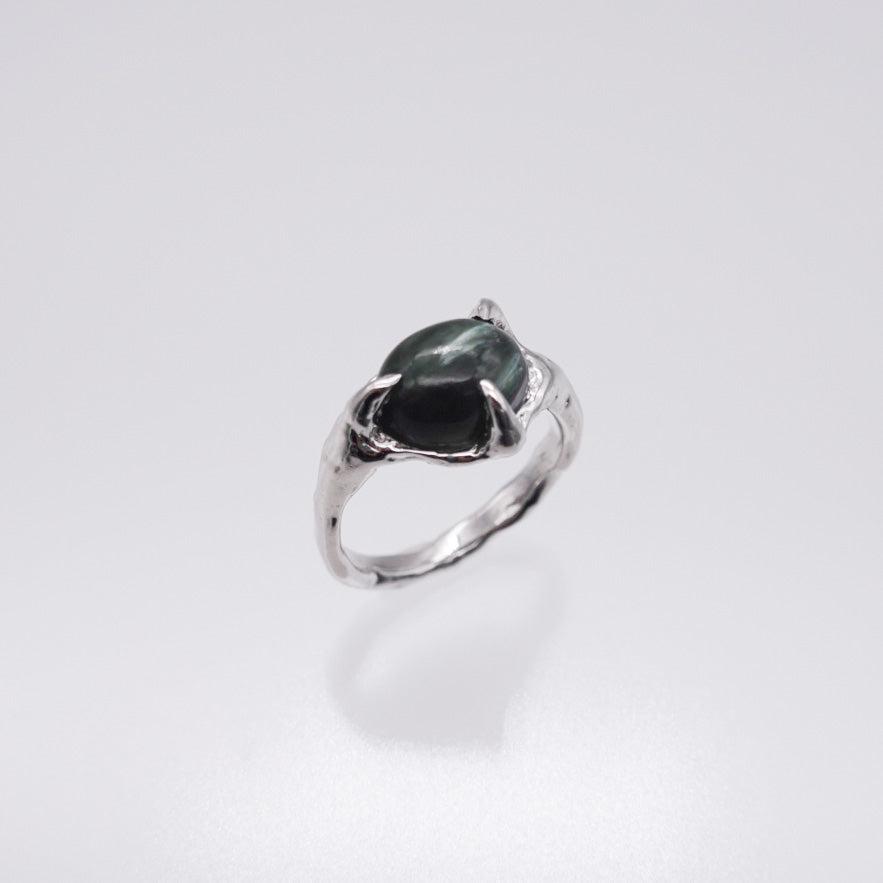 [custom] oval stone ring 10x8