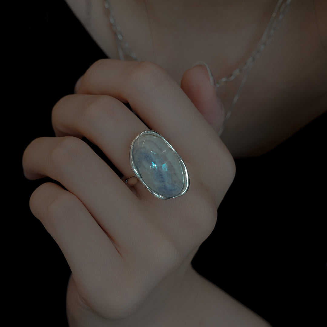 Blue Scheelite Ring (#11)