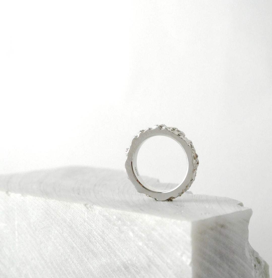 Stone ring 1 -hard- (SILVER)