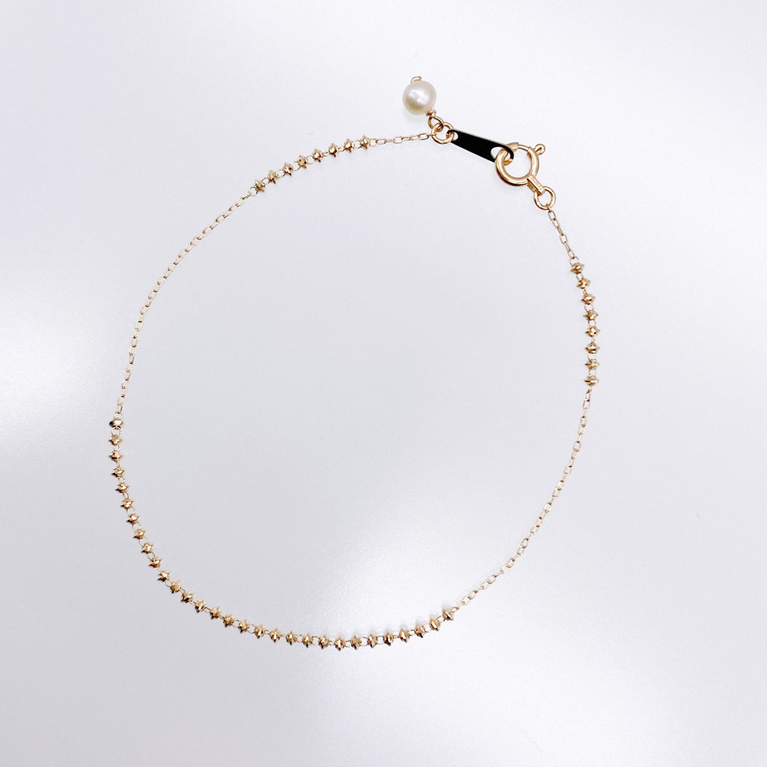 18K Shimmer Line Bracelet-bracelet-POPPY FINCH-unigem