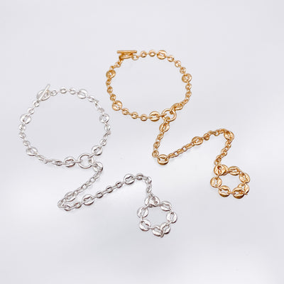 8hole bracelet chain ring-bracelet-FLYNK-unigem
