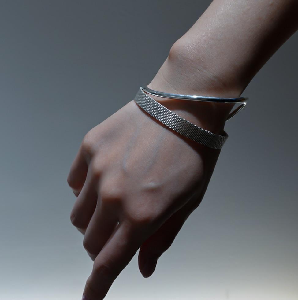 BERNICE milanaise chain wrist cuff-bangle-RÄTHEL & WOLF-unigem