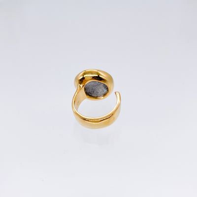 Black Quartz Ring B-ring-SAI jewelry-FREE(#11〜#13)-unigem