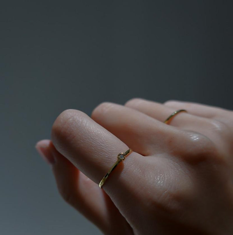 DROP Ring - Gold-ring-ARAI METAL WORKS-unigem
