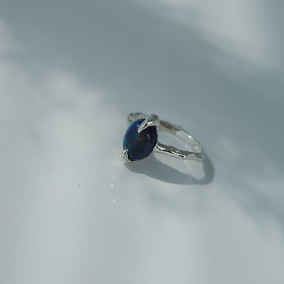 [一点物] black opal ring