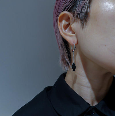 Double Groove Earring-pierced earring-PUPIL CASKET-unigem