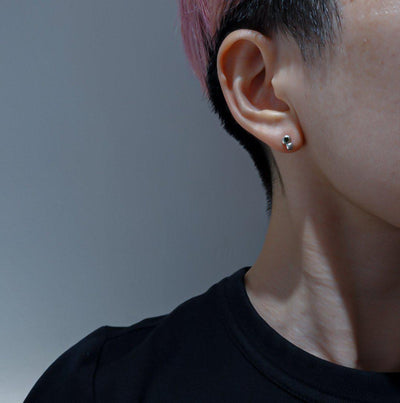 Double Pills Pierce Mini-pierced earring-SAI jewelry-unigem