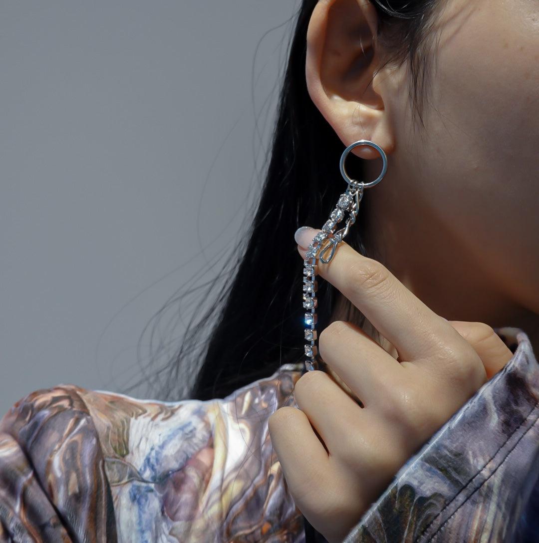Ewan Earrings-pierced earring-Justine Clenquet-unigem