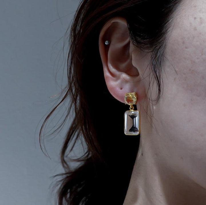 Fortune Teller-pierced earring-HANNAN-unigem