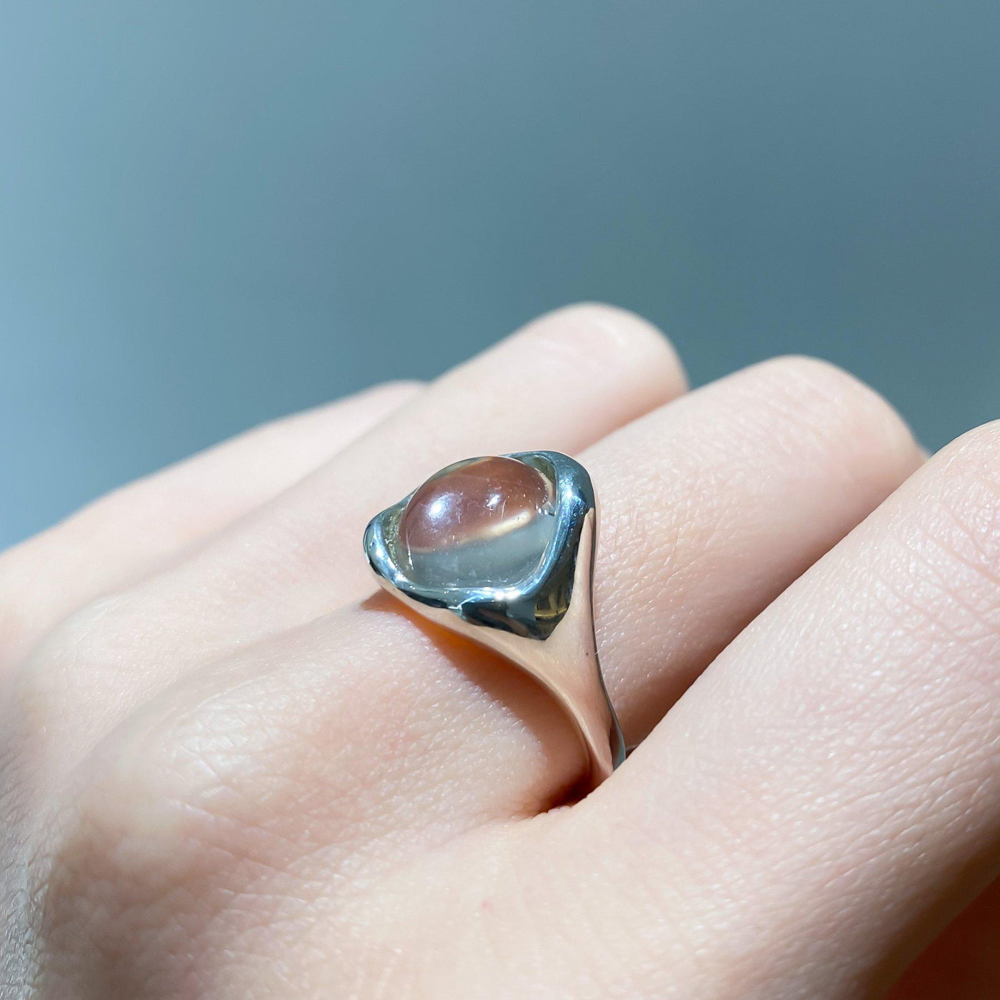 Hazy Moon Ring(Quartz×SV925)-ring-SAI jewelry-#9-unigem