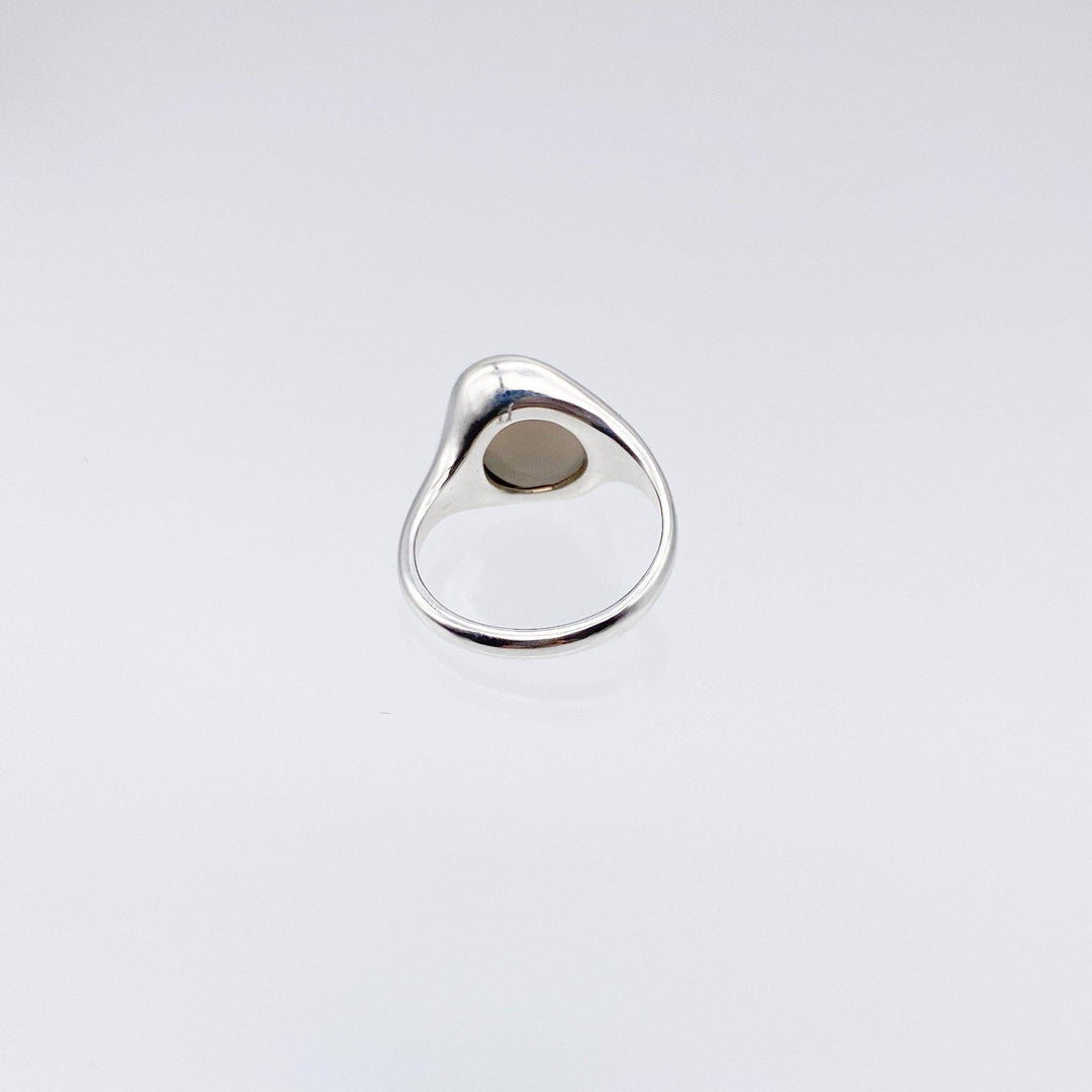 Hazy Moon Ring(Smoky Quartz×SV925)-ring-SAI jewelry-unigem