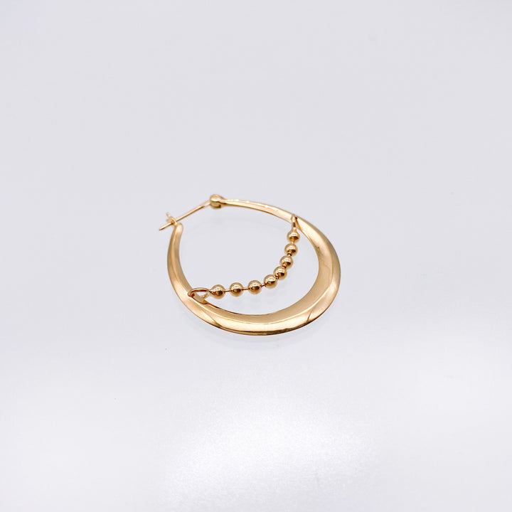 Heritage ball chain pierce-pierced earring-FLYNK-unigem