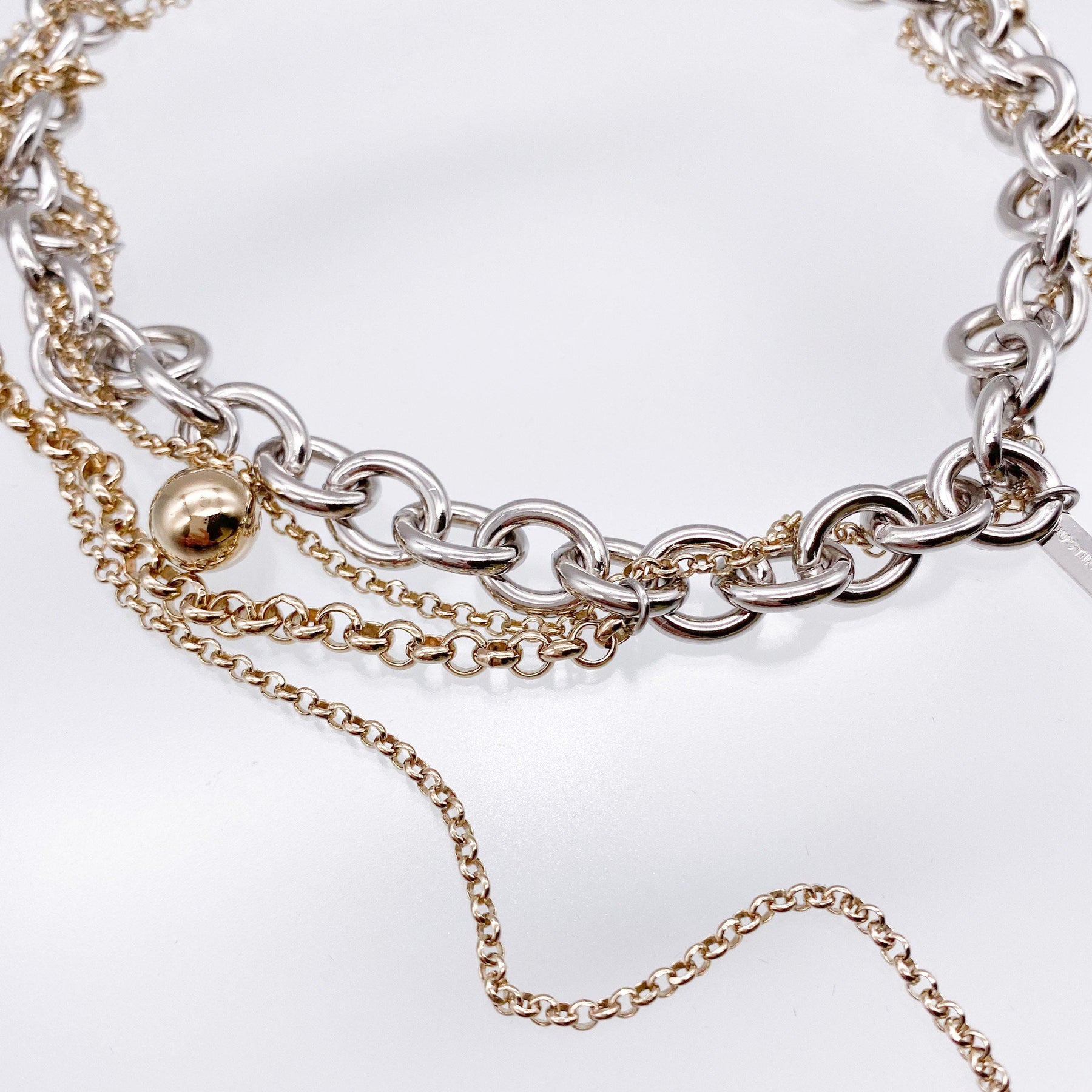 Justine Clenquet シルバー ゴールド ネックレス Lewis necklace – unigem