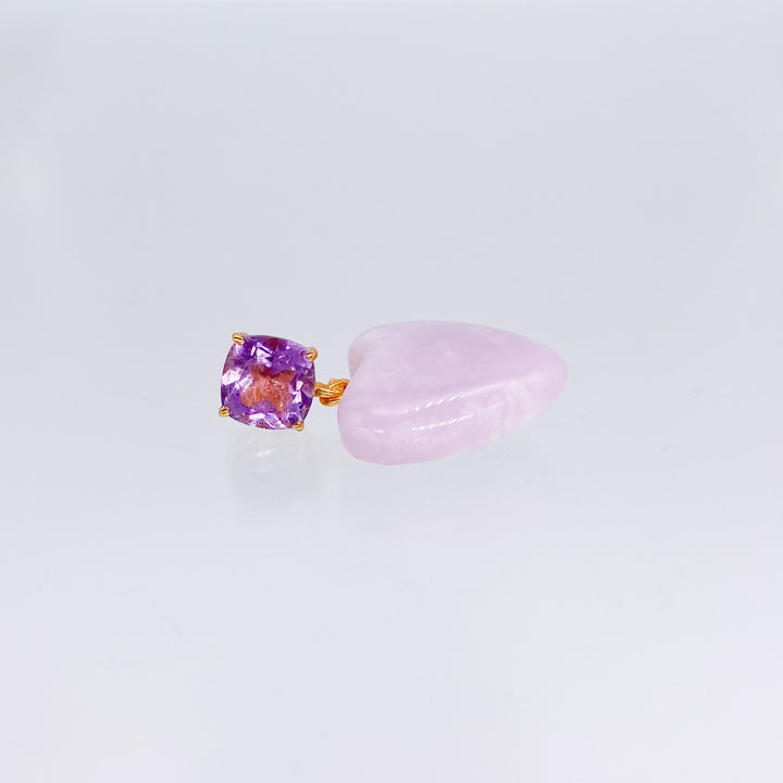 Lullaby - Lilac-pierced earring-HANNAN-unigem