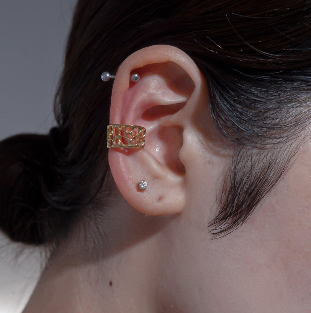 MINAMO Ear cuff-earcuff-ARAI METAL WORKS-unigem