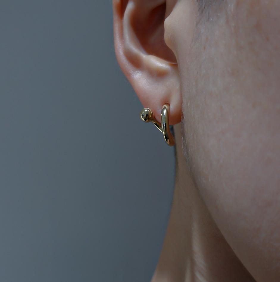 Justine Clenquet ゴールド ピアス Mel gold earrings – unigem